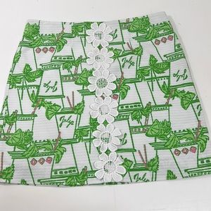 Lilly Pulitzer Mint Julep Skirt Size 4